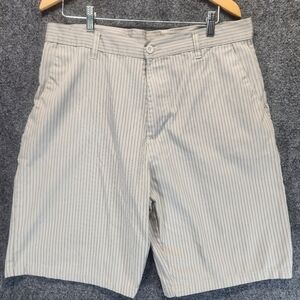 Subculture Shorts Mens Size 36 Gray  Black Pin Striped Casual Streetwear